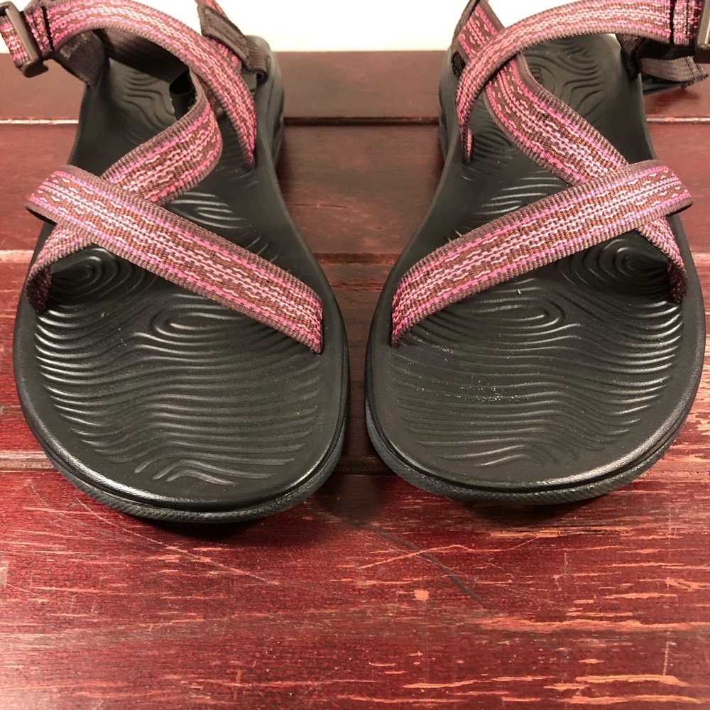 Chaco's Women's Z/Volv Sandals Brown/Pink Size 11 - Picture 4 of 10